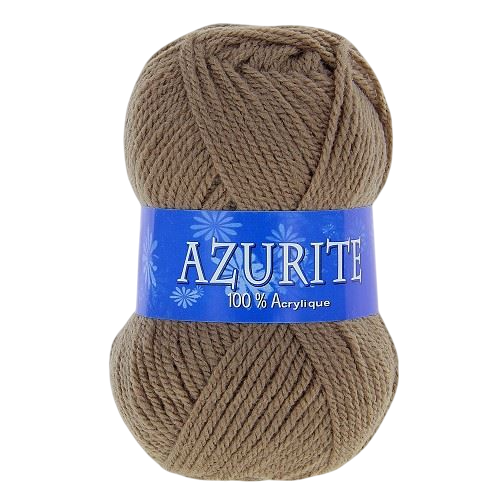 Pelote de fil à tricoter - beige foncé - Acrylique - 10 pièces de 50 gr = 1 pull