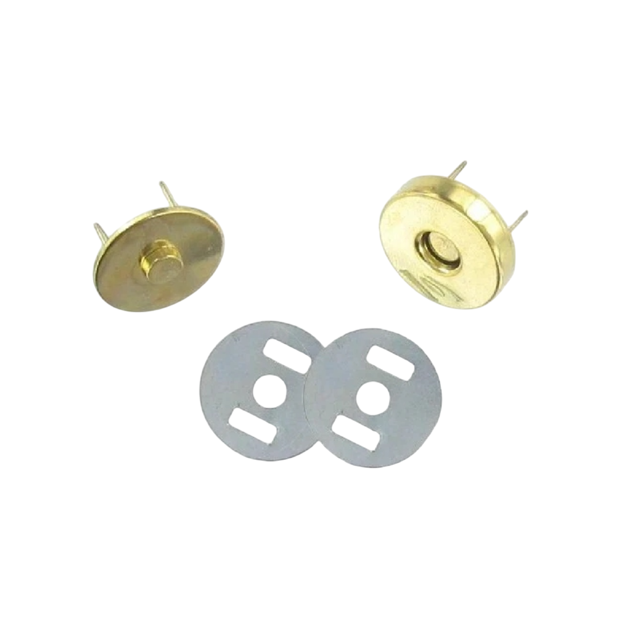 Fermoir magnétique - Doré - 18 mm - à clipser - 1 bouton