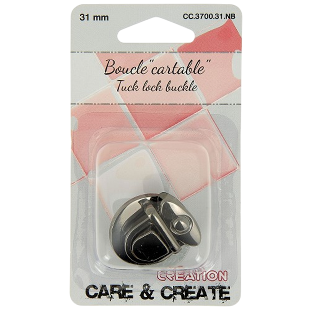 Boucle métal Noir - 31 mm - idéal pour sac, cartable, bagage