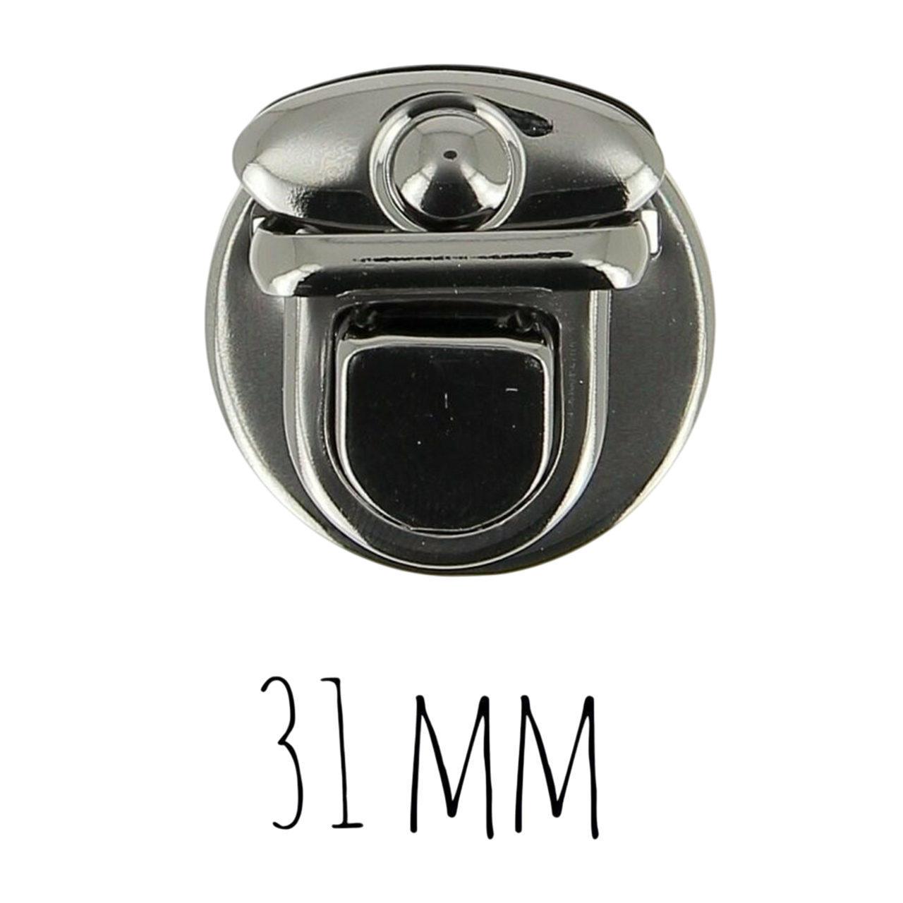 Boucle métal Noir - 31 mm - idéal pour sac, cartable, bagage