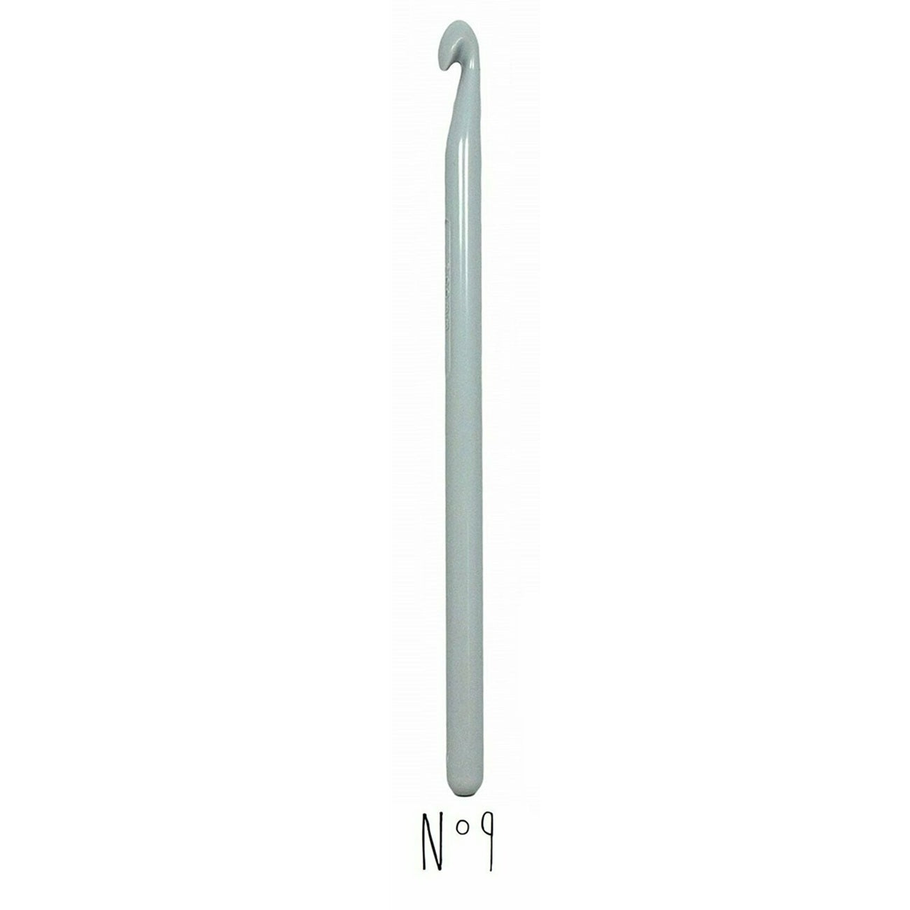 Crochet - plastique - Taille 8 mm x 15 cm - Blanc