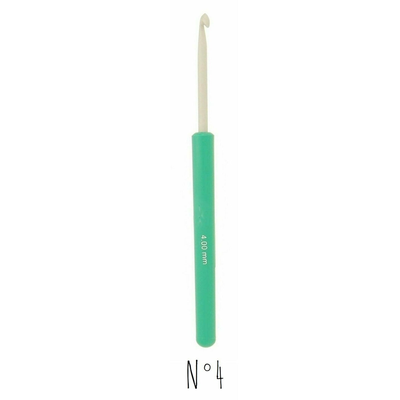 Crochet - plastique - Taille 4 mm x 14 cm - Blanc