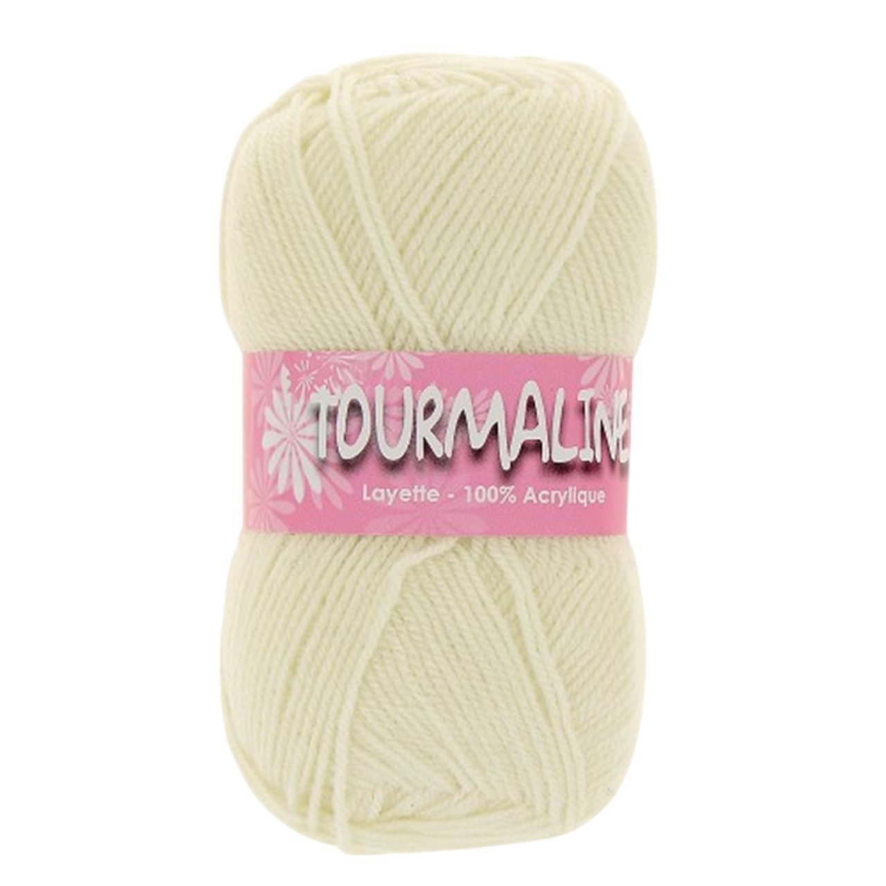 Pelote layette - écru- 2 pièces de 50gr - Acrylique - Tourmaline