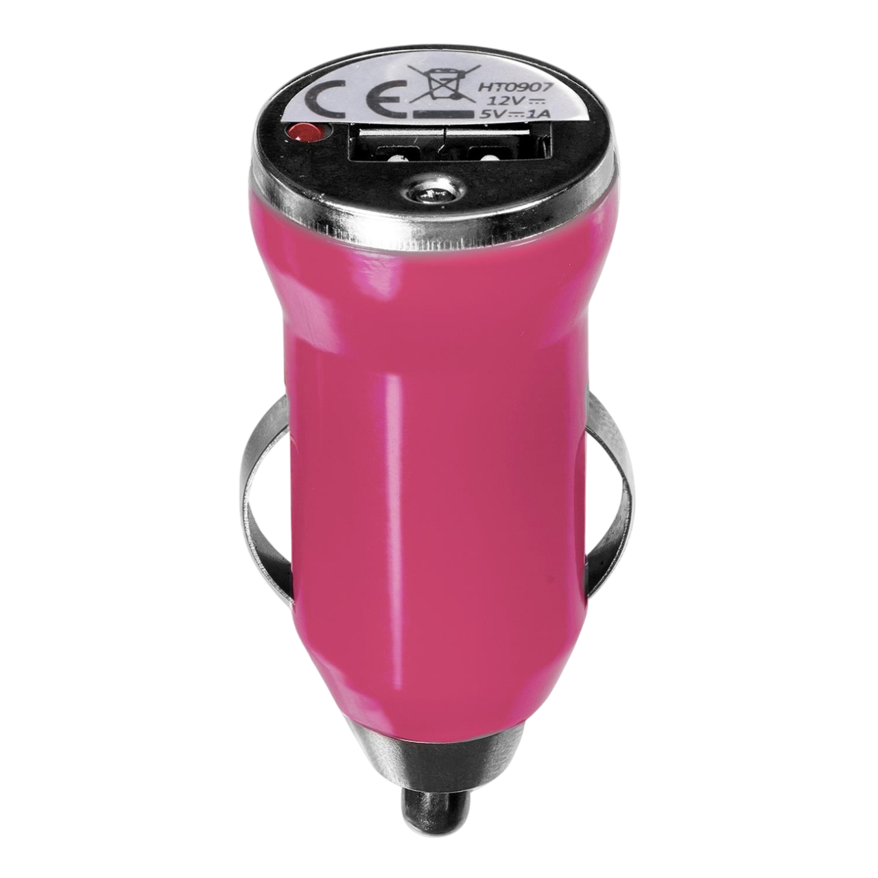 Chargeur USB allume-cigare rose avec LED de fonctionnement pour voiture – 5V 1A. anocea France