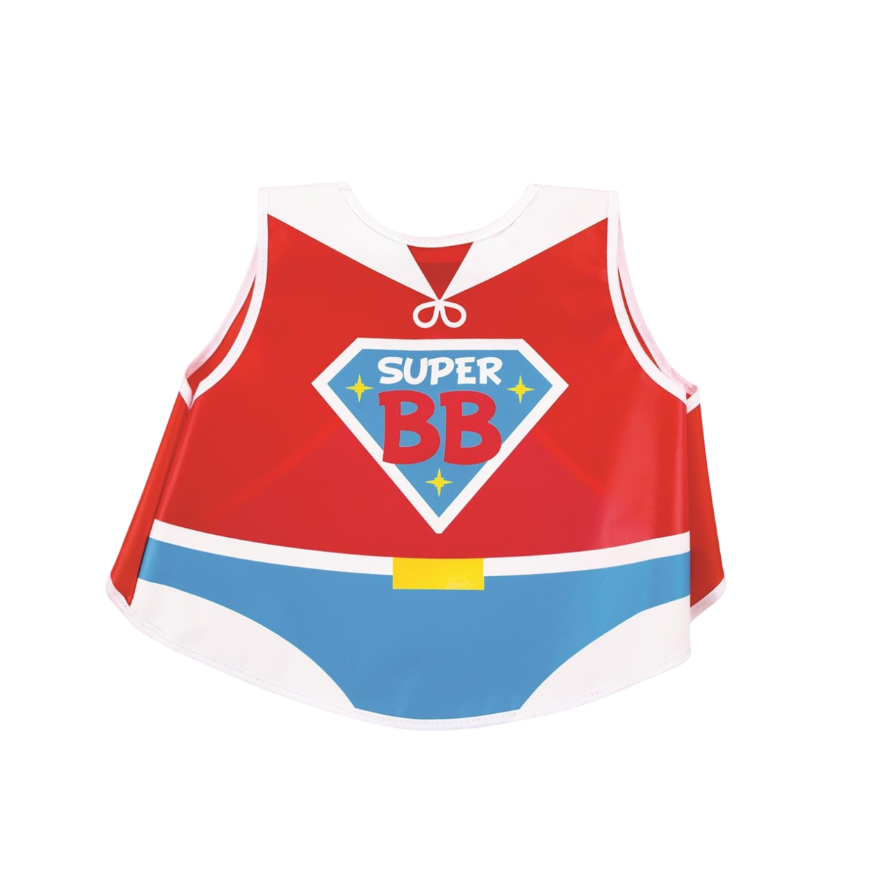 Bavoir tablier super héros pour bébé pendant le repas. Canocea France