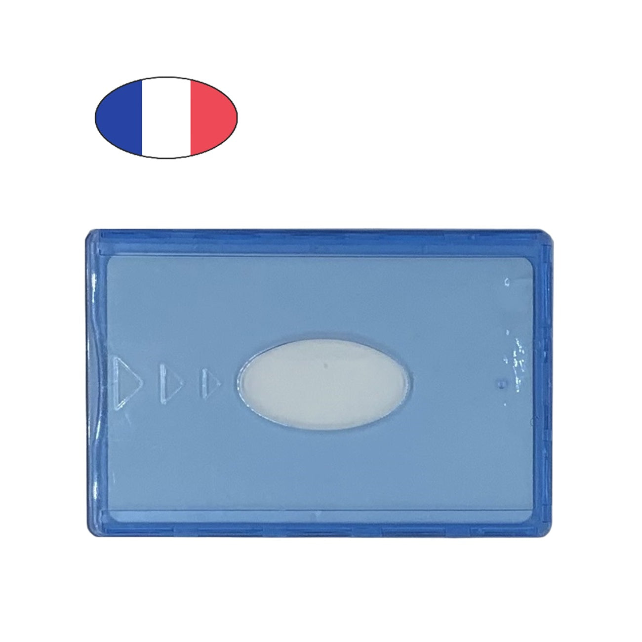 Étui carte bancaire anti-piratage rigide bleu – protection RFID – porte CB fabriqué en France - CANOCEA