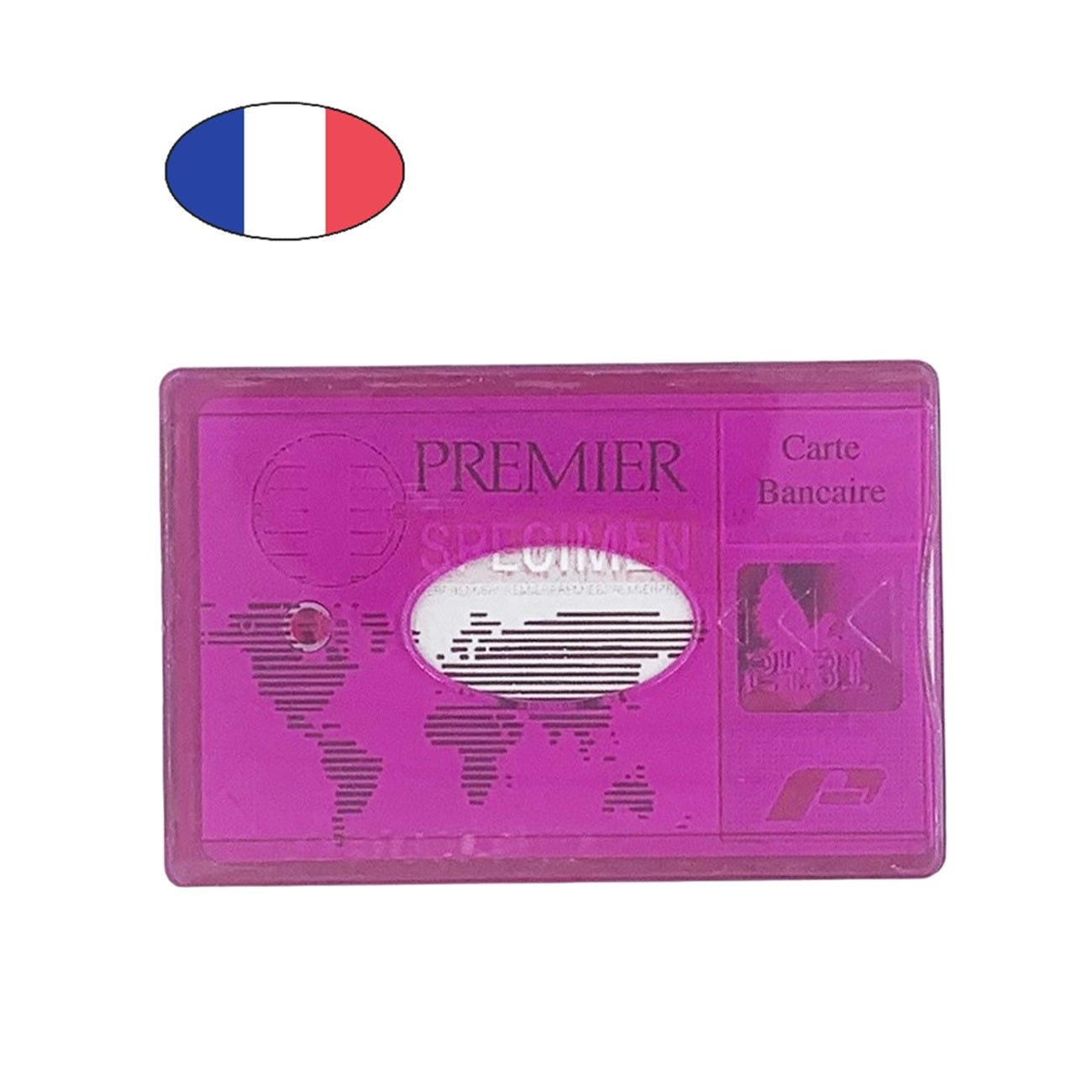 Étui carte bancaire rigide résistant rose – porte CB durable – fabriqué en France - canocea