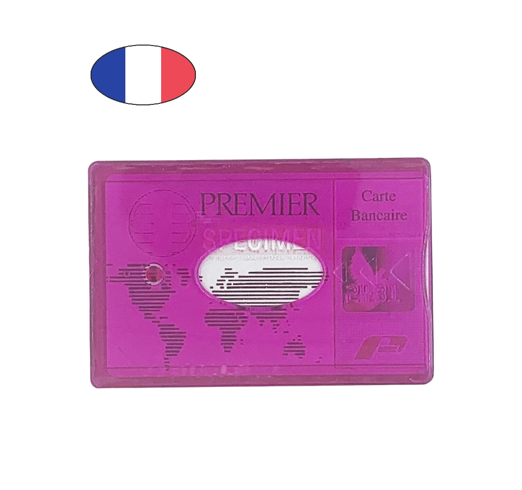 Lot 4 Etuis carte bancaire rigide résistant - Multicolore - Fabriqué en France - Porte CB