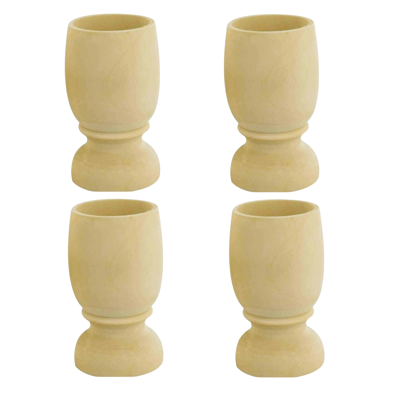 Coquetier - bois naturel - 4 pièces - personnalisable