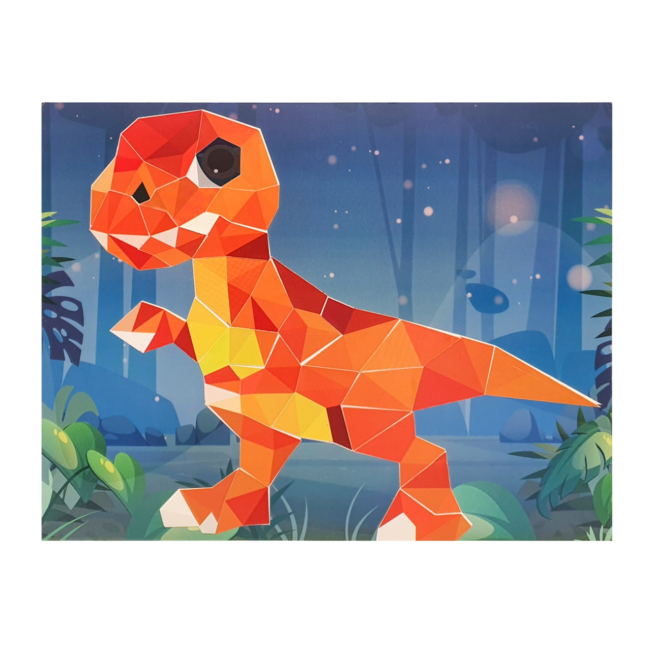 Kit tableaux stickers au numéro - dinosaures - 2 pièces - A5 (14,8 x 21 cm)