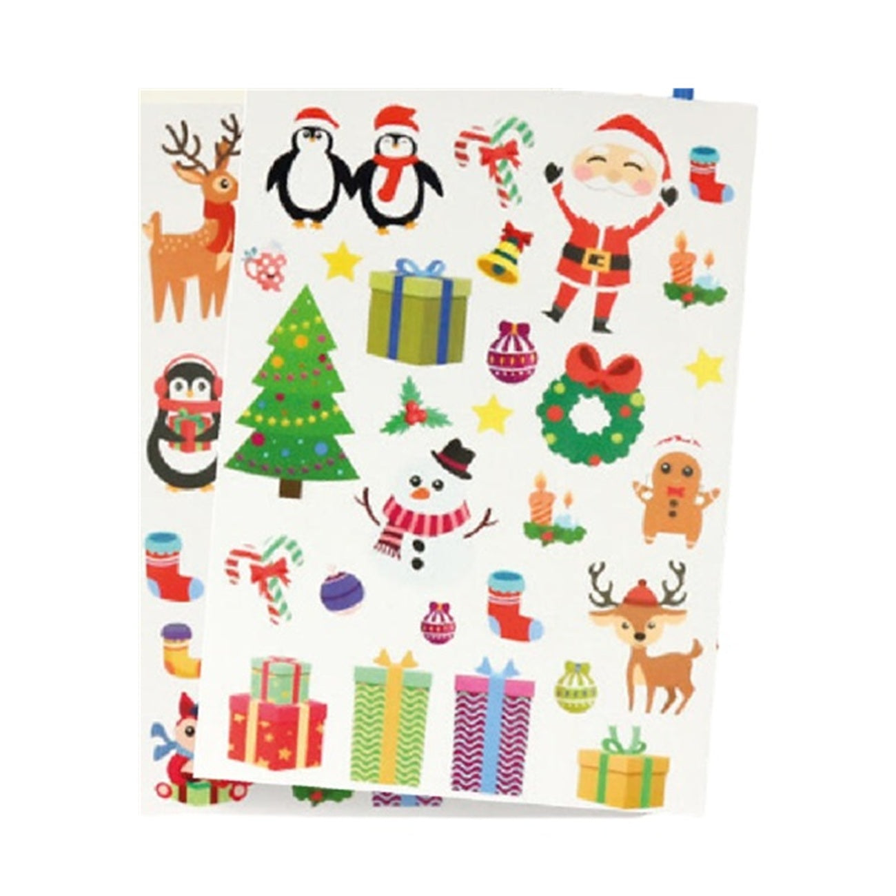 Scènes de Noël à peindre au format A5 avec peinture et gommettes. Canocea France