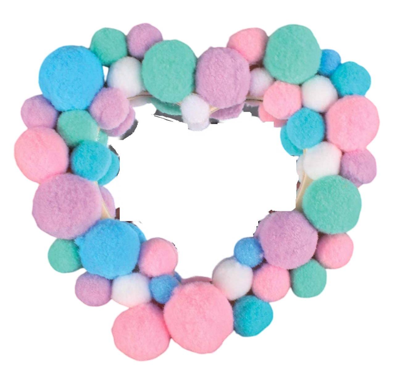 lot de 120 pompons pastel parfait pour décorer couronne, pâques. Canocea France