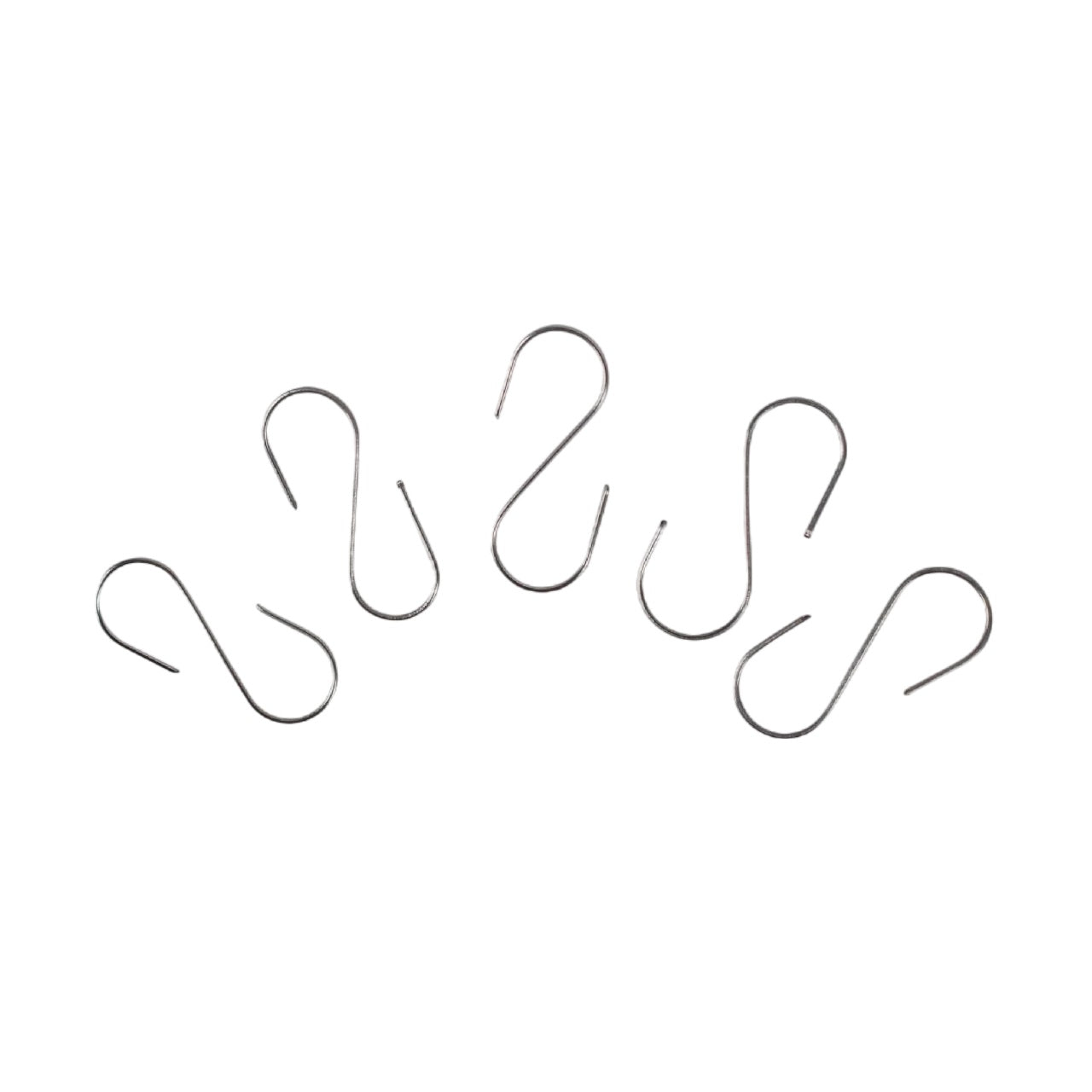 Crochets S argentés 3,5 cm pour suspension de boules de Noël et décorations - lot de 100 attaches métalliques réutilisables. Canocea France