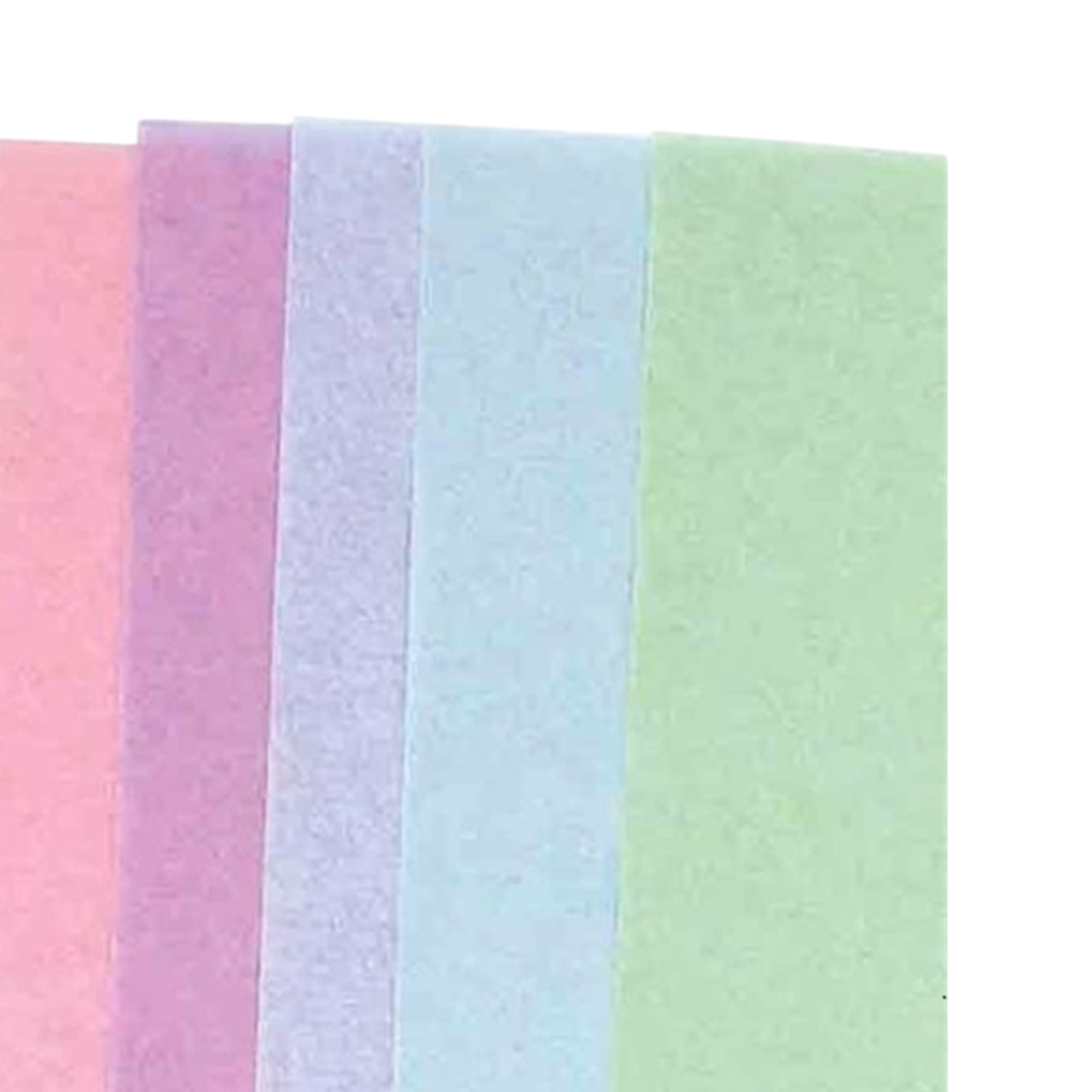 Papier de soie - multicolore pastel - 66x50 cm - 10 pièces
