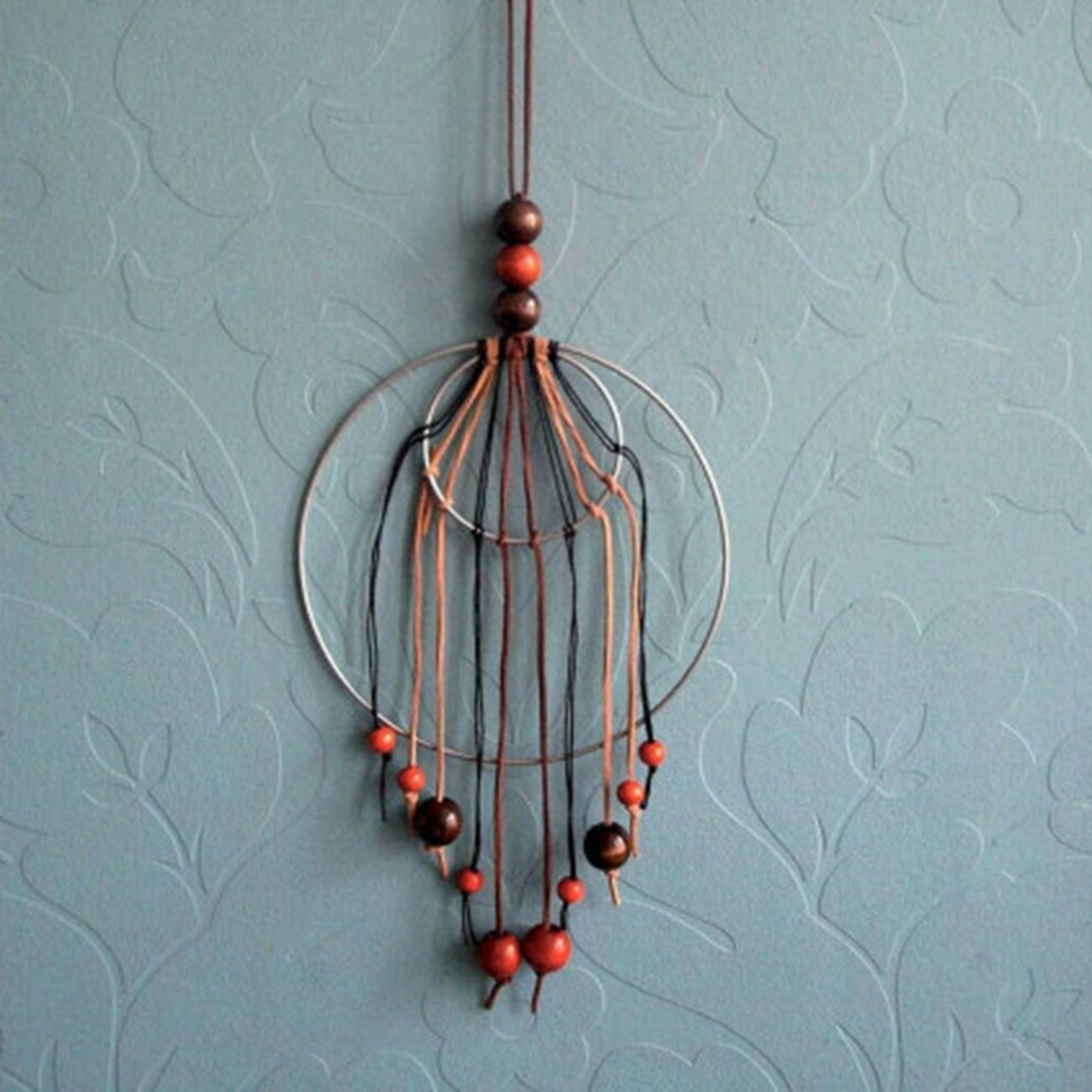 Anneau filaire argenté métal - 3 pièces - D10, D15, D20cm - idéal attrape-rêves