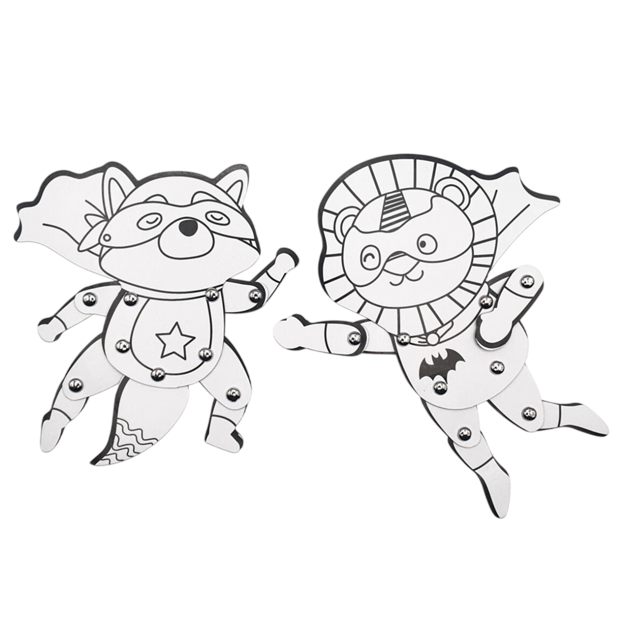 Super-héros en carton articulés – activité créative DIY enfants. Canocea France