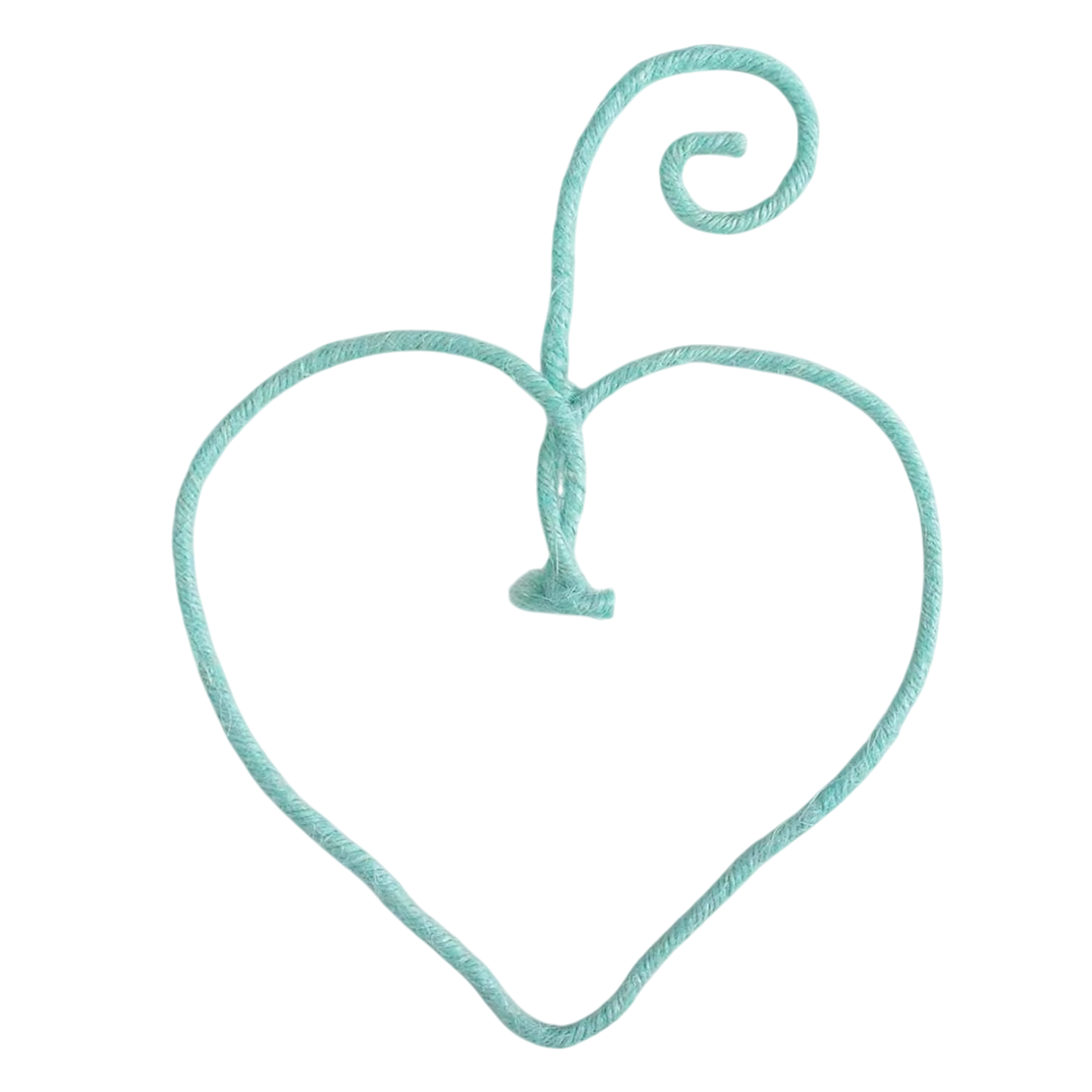 Corde de jute armée - vert d'eau - D 2 mm x 3 m