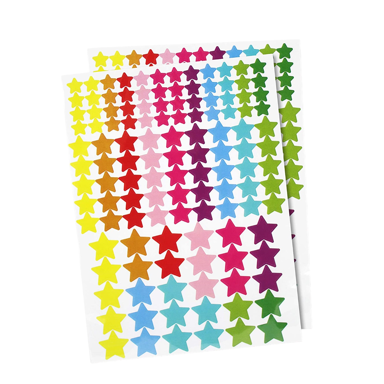 Gommettes étoiles - multicolore - 246 pièces - de 1 à 2 cm