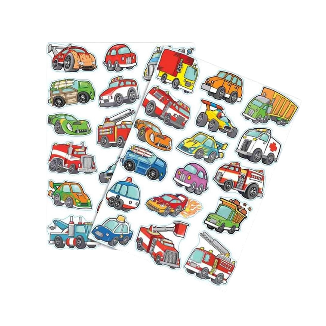 Gommettes voitures et camions - 34 pièces - de 2,2 à 4 cm