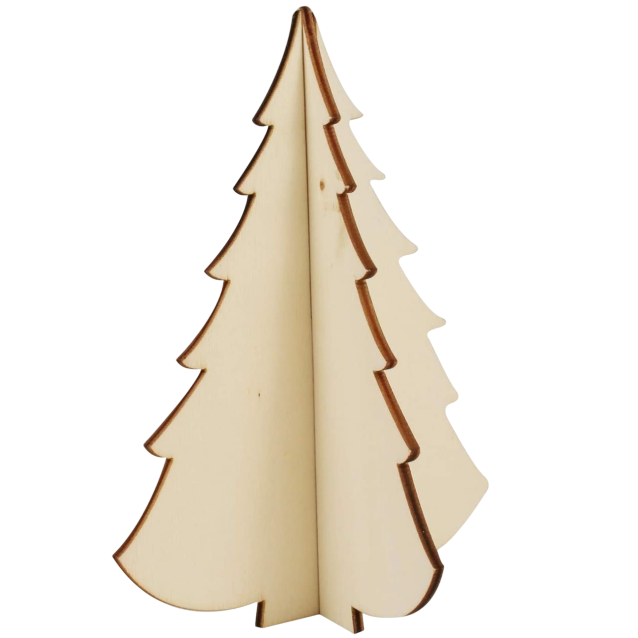 Sapin bois naturel à assembler - 12,5 x 13 cm - personnalisable