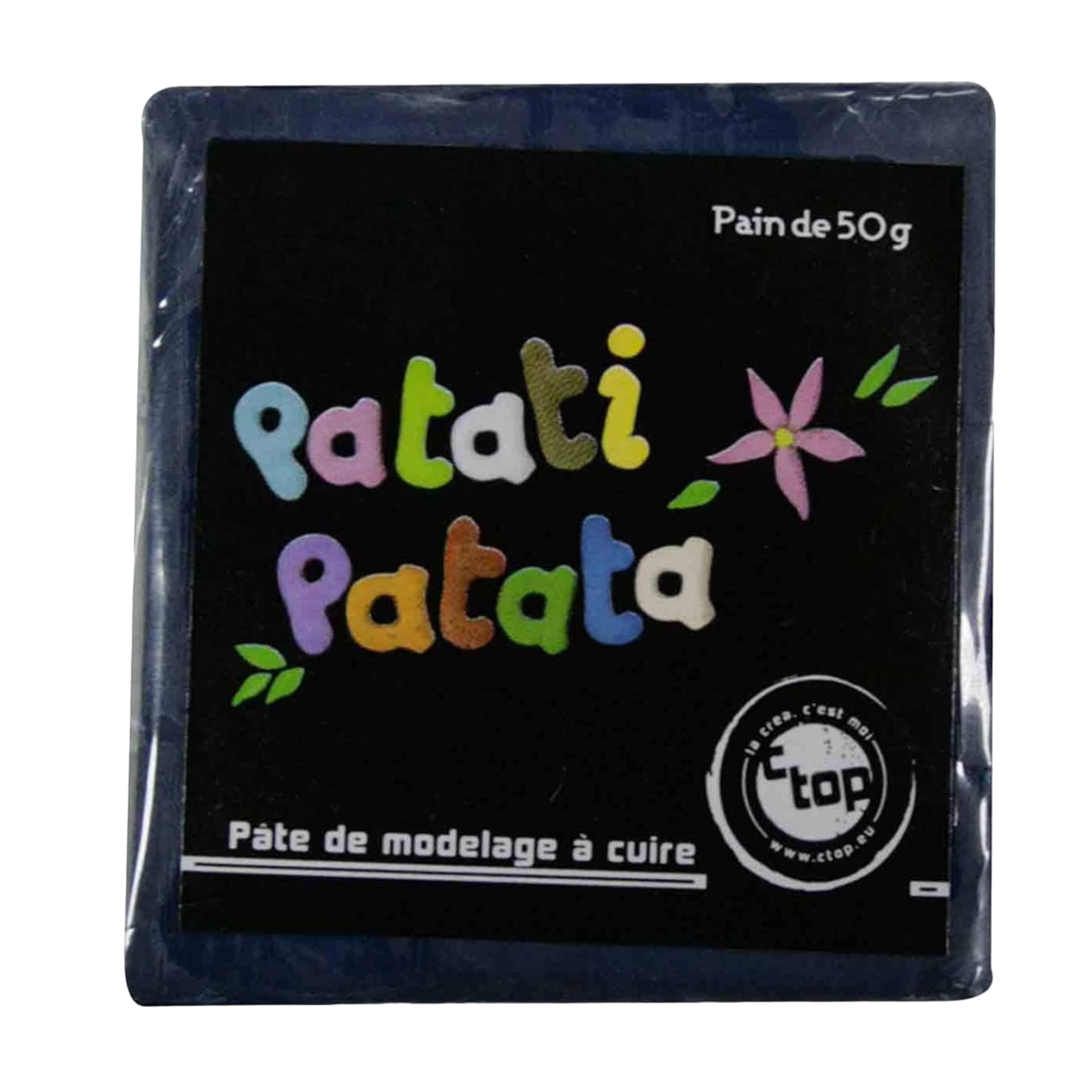 Pâte à modeler fine souple - à cuire bleu foncé - 50g - Pâte polymère - Patati patata
