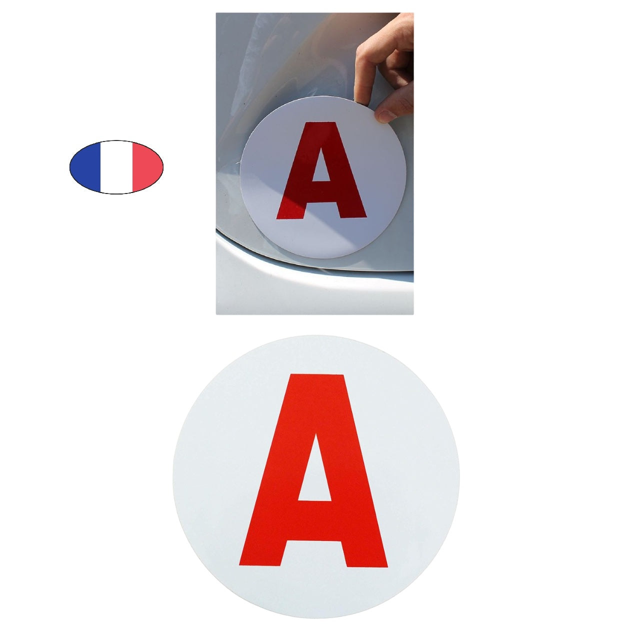 Disque "A" jeune conducteur magnétique – fabriqué en France - canocea