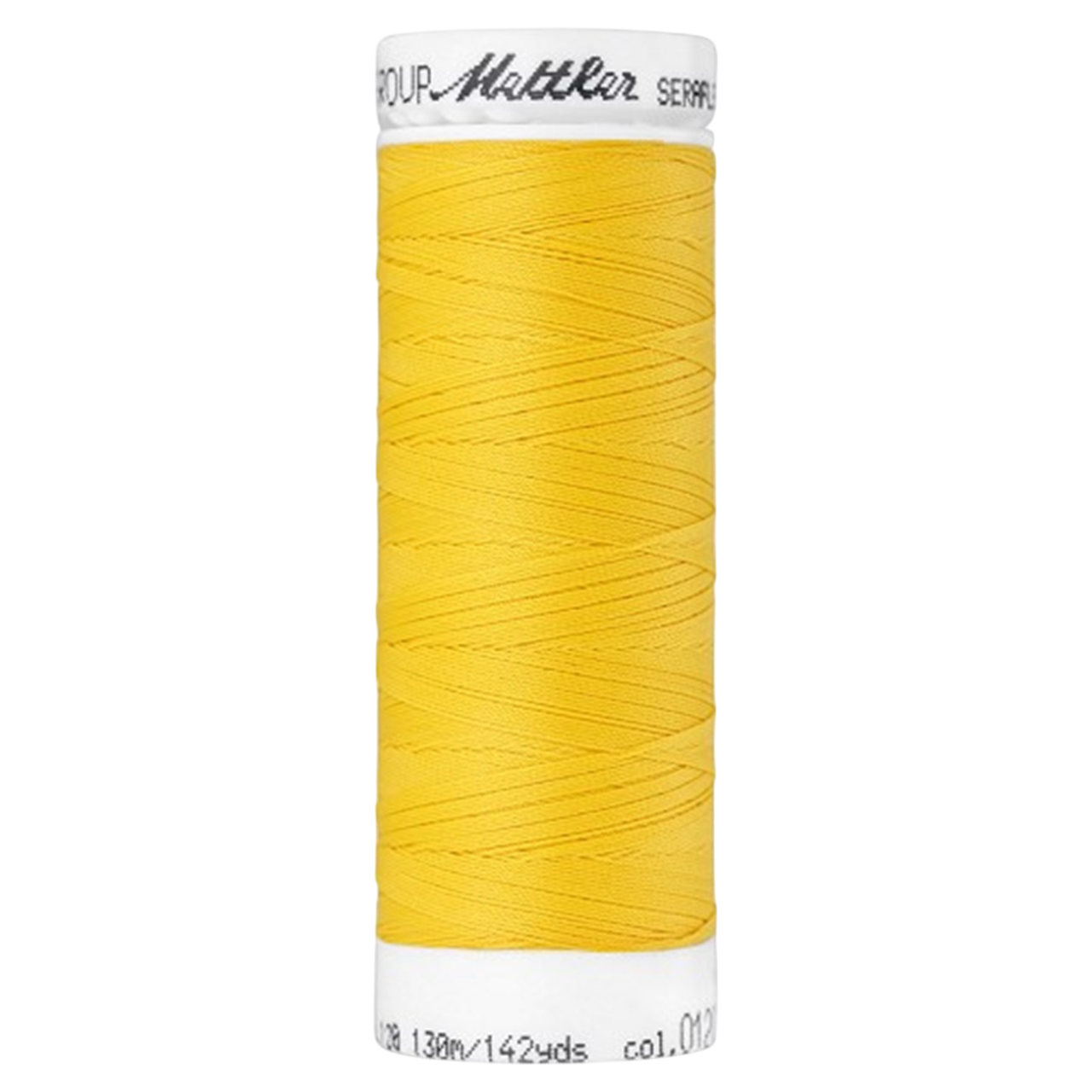 Bobine de fil coudre - jaune foncé - 130m - Haute élasticité - METTLER - 100% polyester