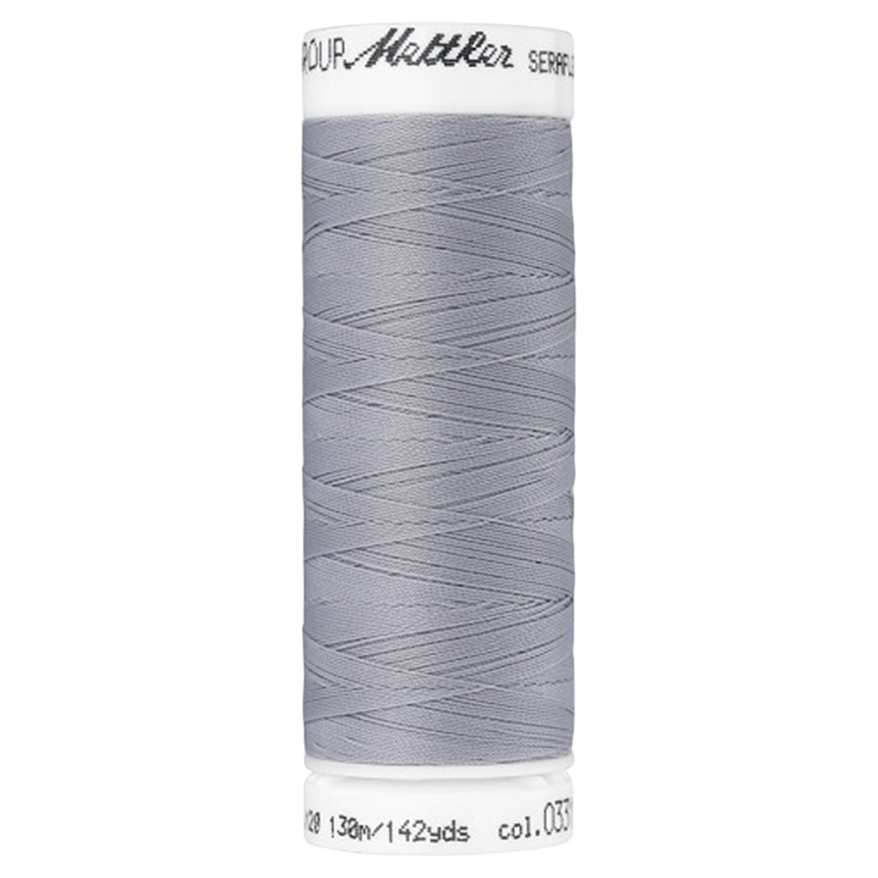 Bobine de fil coudre - gris clair - 130m - Haute élasticité - METTLER - 100% polyester