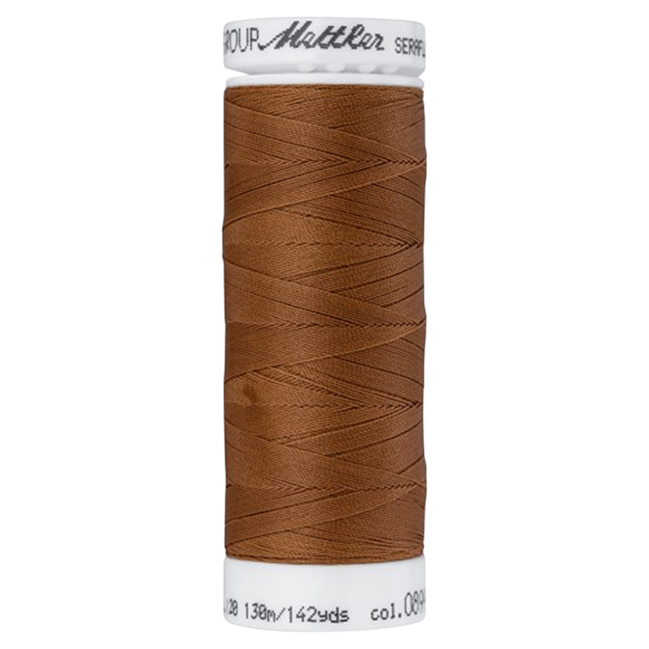 Bobine de fil coudre - marron clair - 130m - Haute élasticité - METTLER - 100% polyester