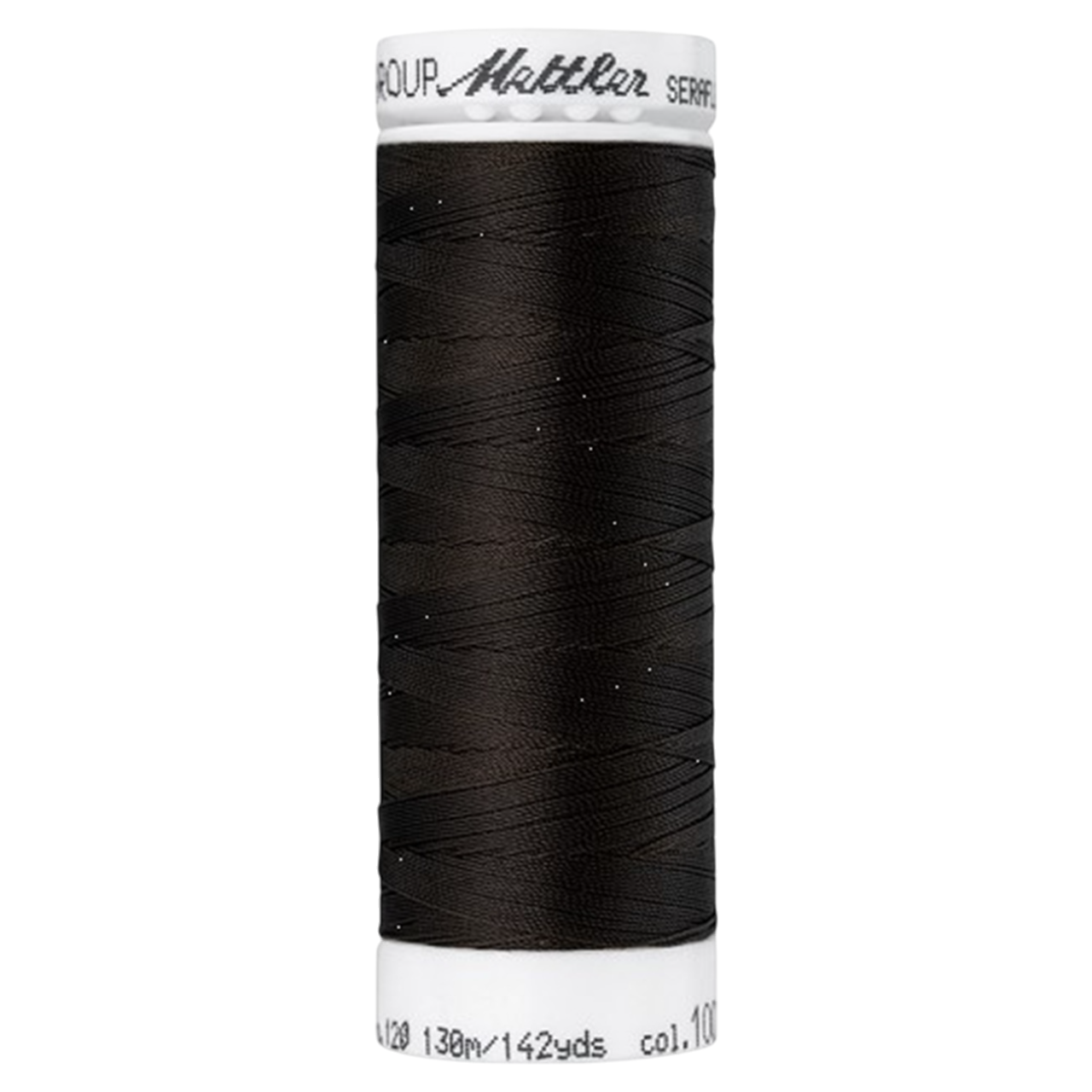 Bobine de fil coudre - marron foncé - 130m - Haute élasticité - METTLER - 100% polyester