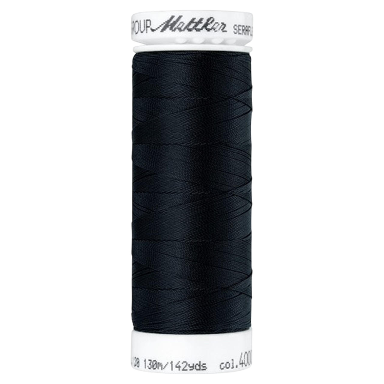 Bobine de fil coudre - noir - 130m - Haute élasticité - METTLER - 100% polyester