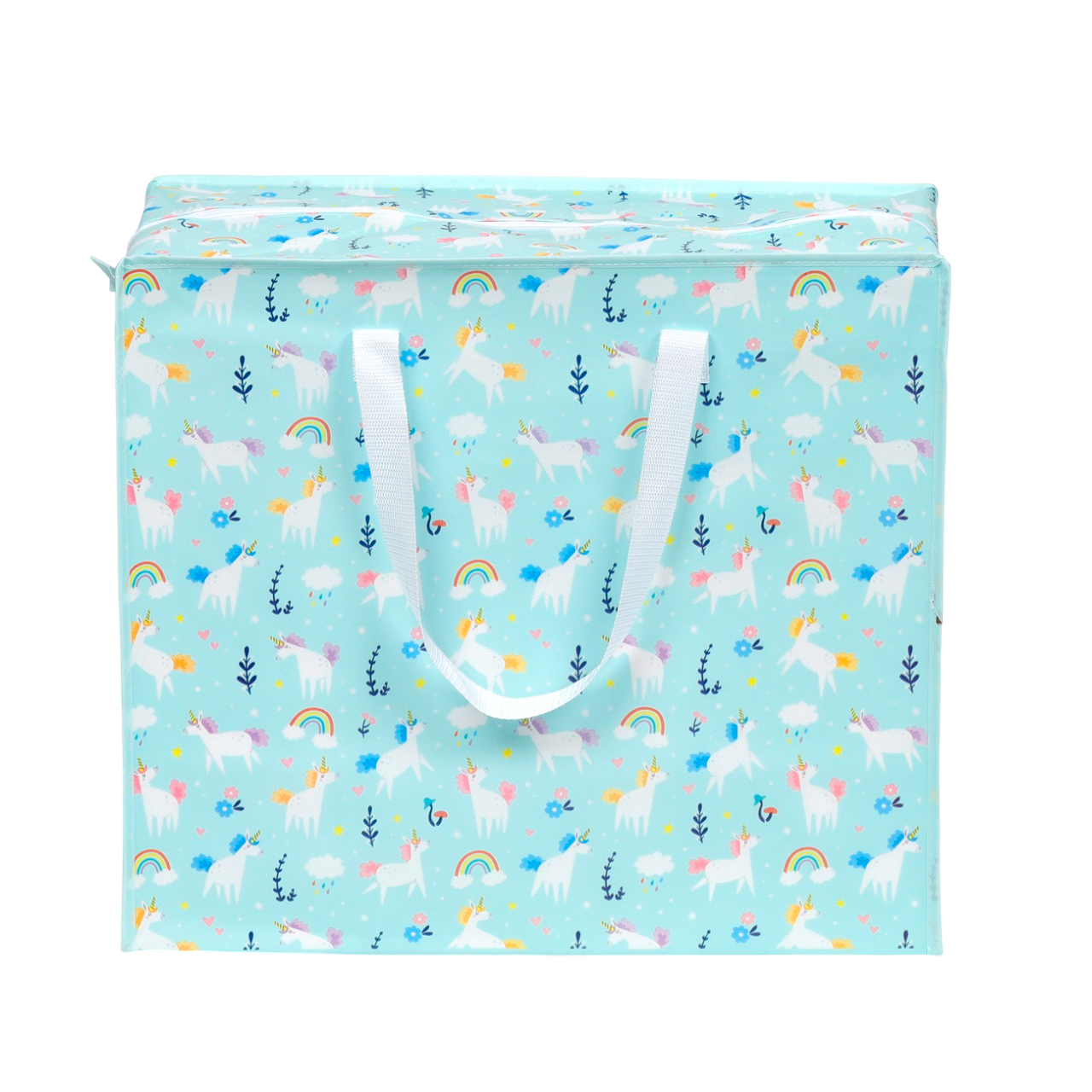 Sac de rangement XXL - Licorne - 28 x 55 x 48cm - Parfait linge, jouets, vêtements ...