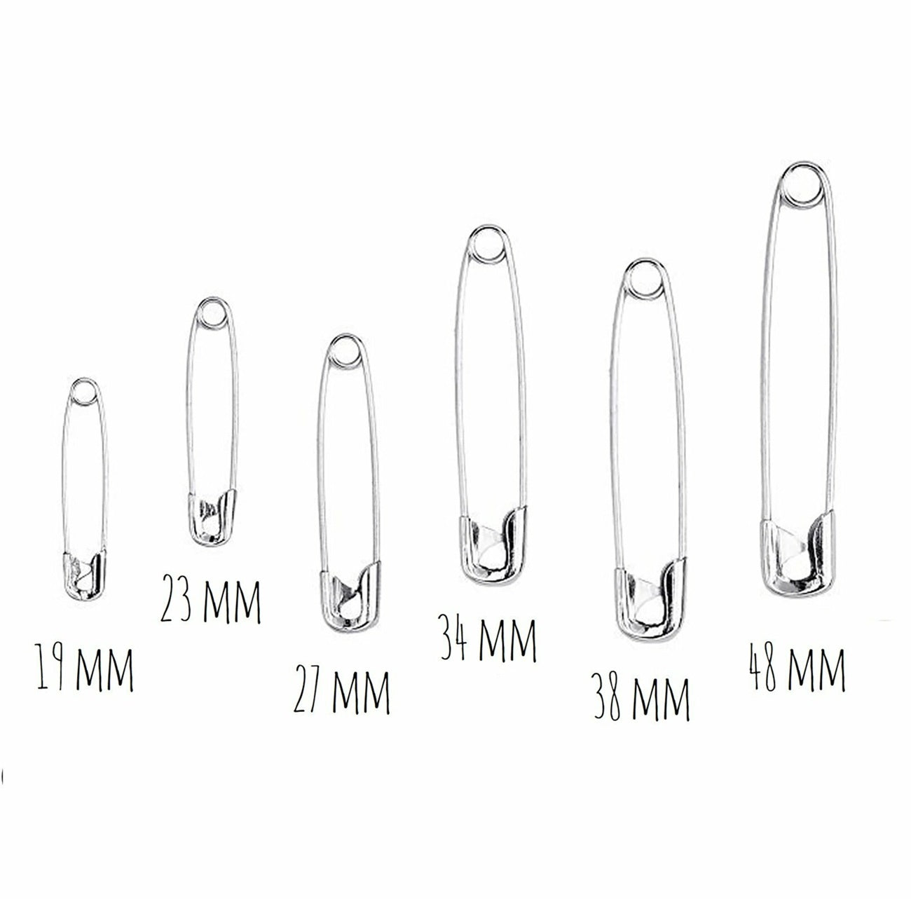 Epingles de sûreté - tailles assorties - 48 pièces - nourrice