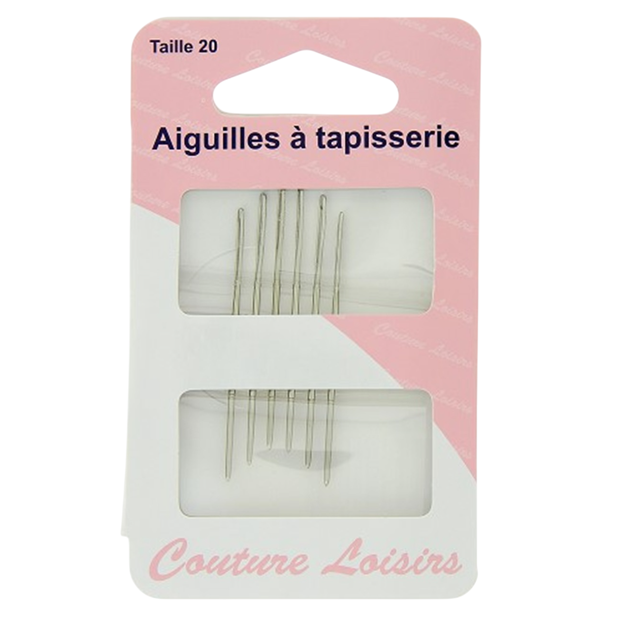 Aiguilles à tapisserie - taille 20 - 6 pièces