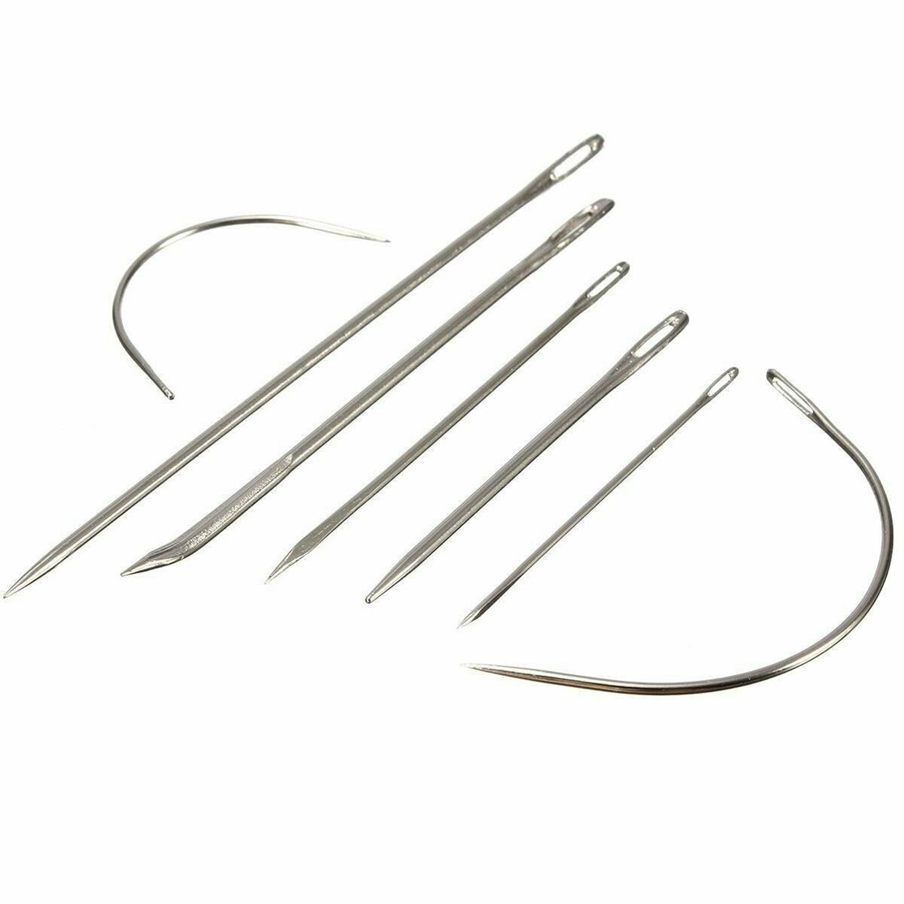 Kit réparation - Aiguilles à coudre gros travaux - 7 pièces - Tailles assorties