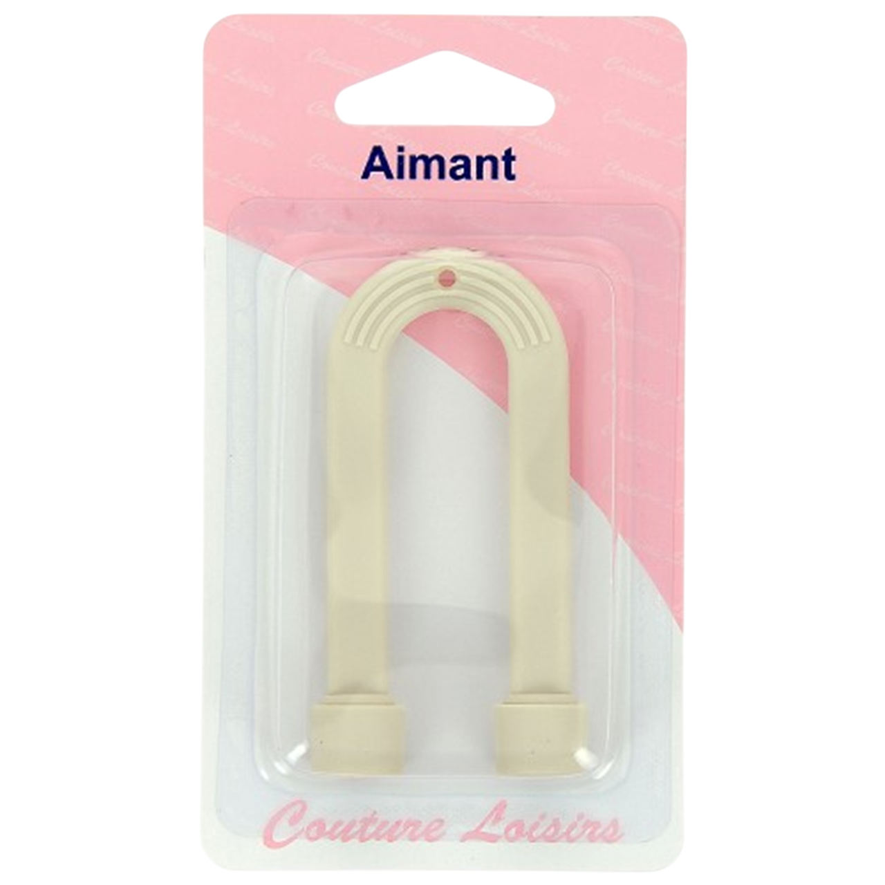 Aimant de couture en fer à cheval rouge compact – ramasse épingles et objets métalliques - canocea
