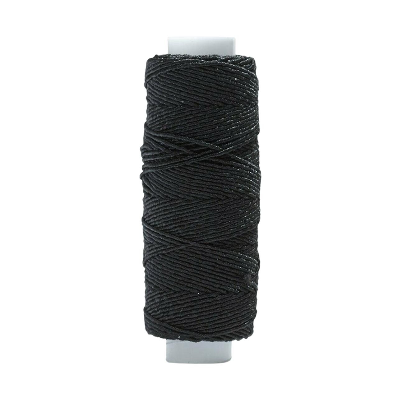 Elastique fronceur - noir - 20 mètres environ - 50% polyester 50% latex