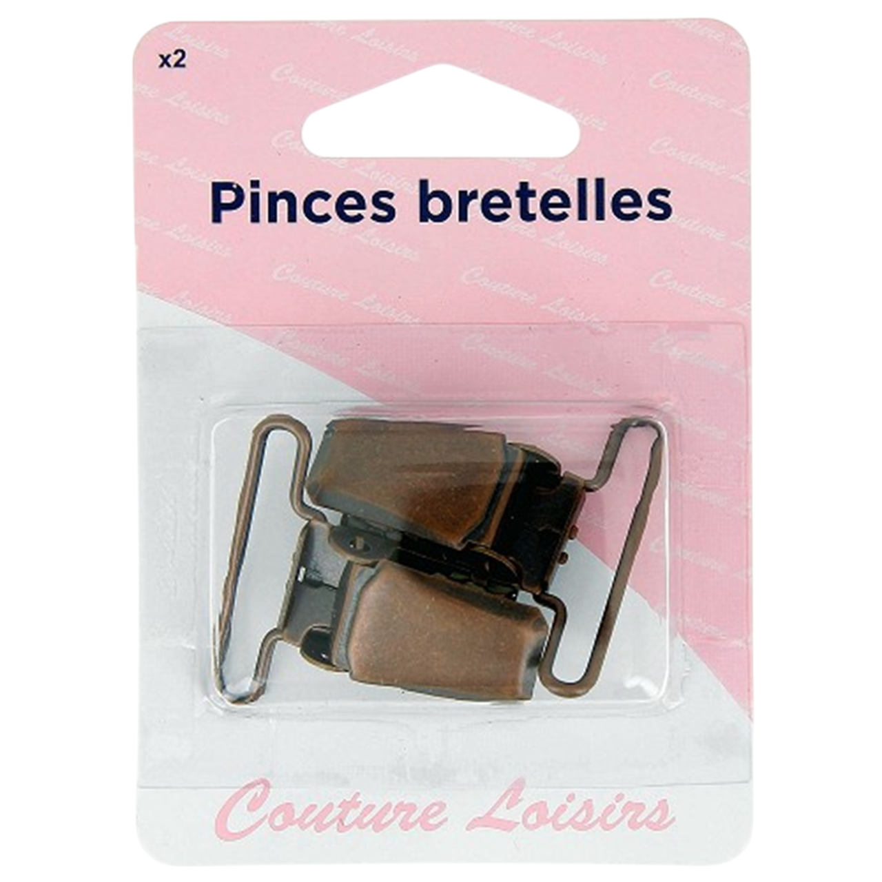 Pinces pour bretelles bronze 30 mm – lot de 2 – couture et accessoires - canocea