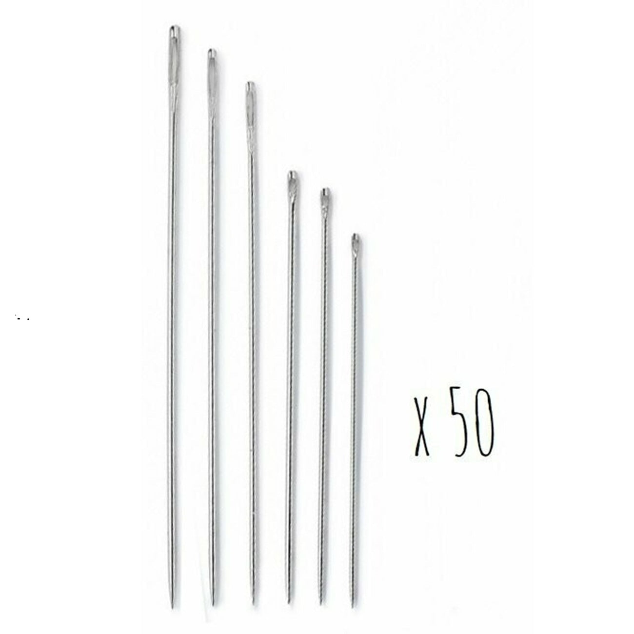Aiguilles à coudre - tailles assorties - 50 pièces