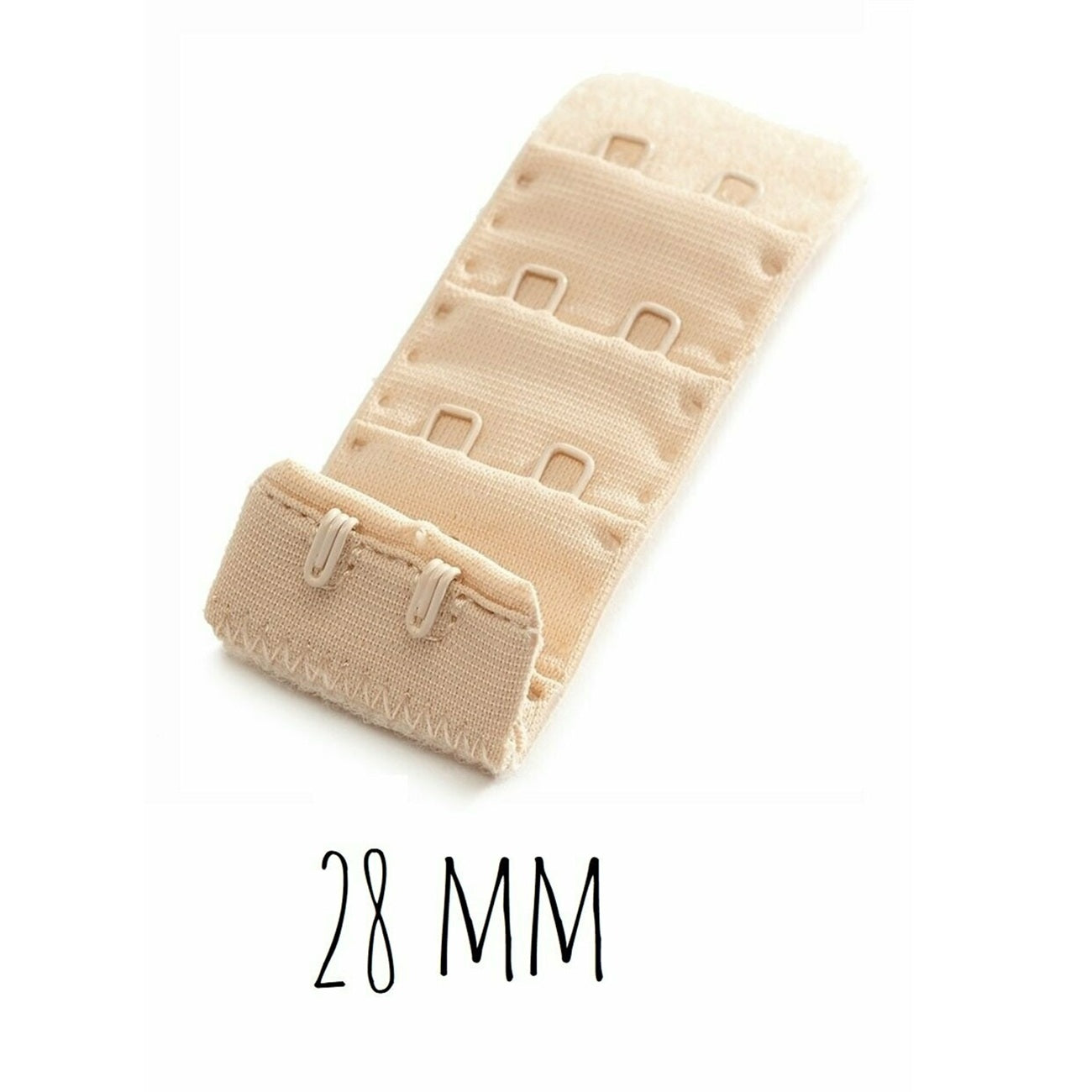 Rallonge soutien-gorge - 28mm - Beige - 2 crochets