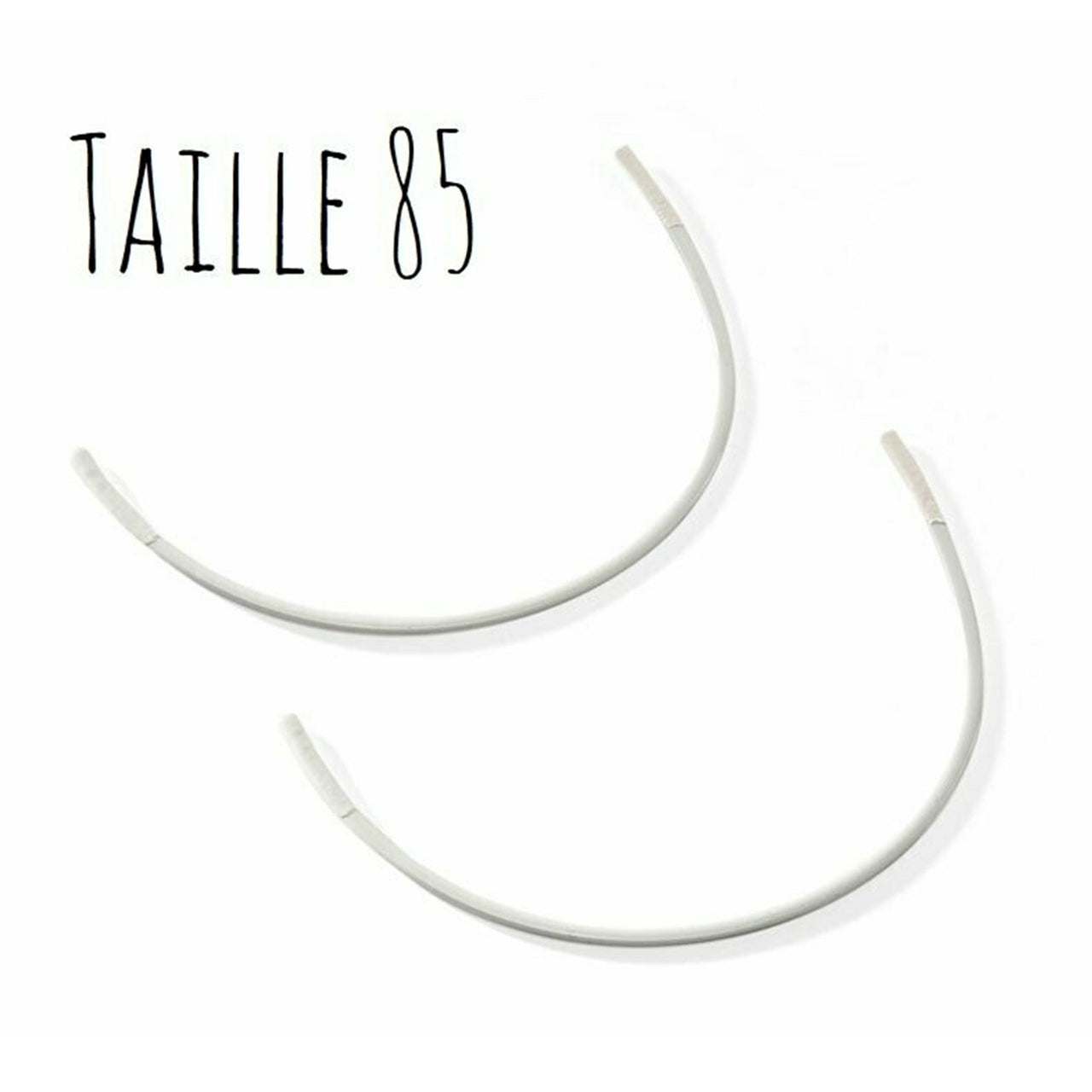 Baleines à soutien-gorge - Taille 85 - métal blanc