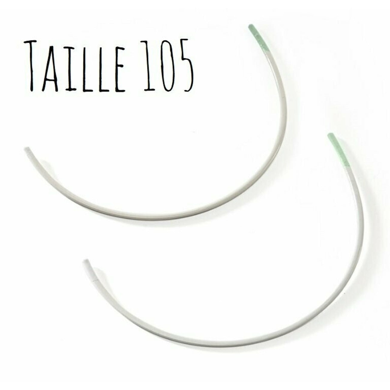 Baleines à soutien-gorge - Taille 105 - métal blanc