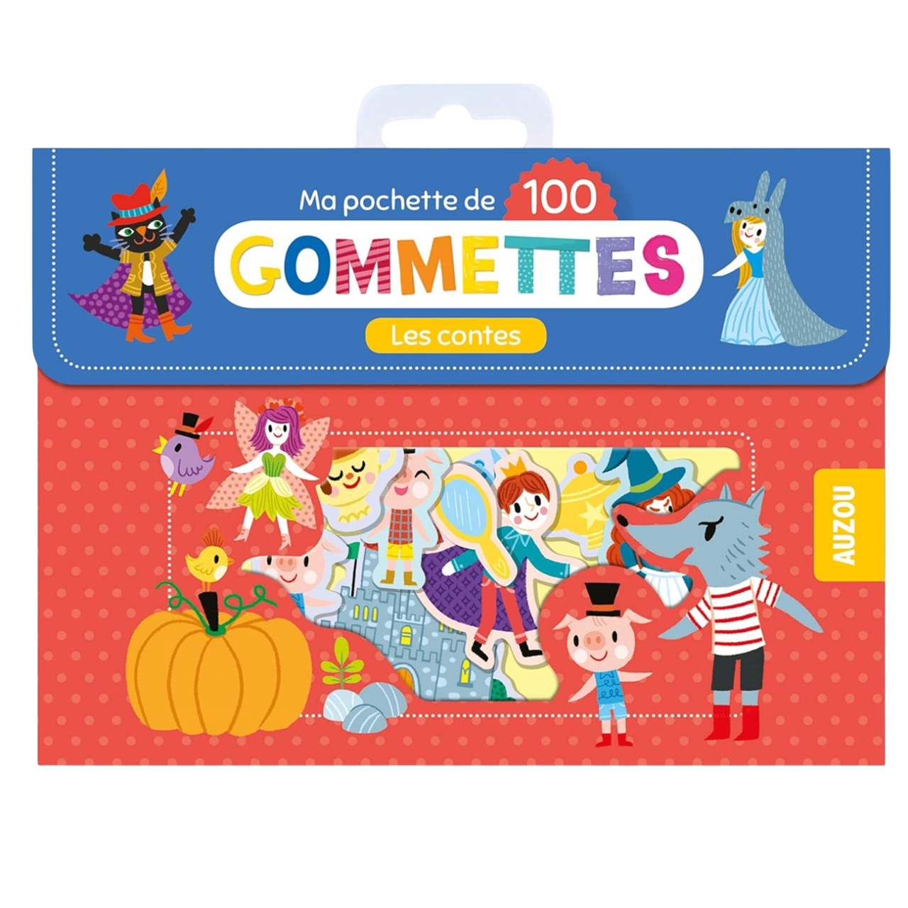Pochette de gommettes repositionnables- Les contes - 100 pièces - de 4 cm