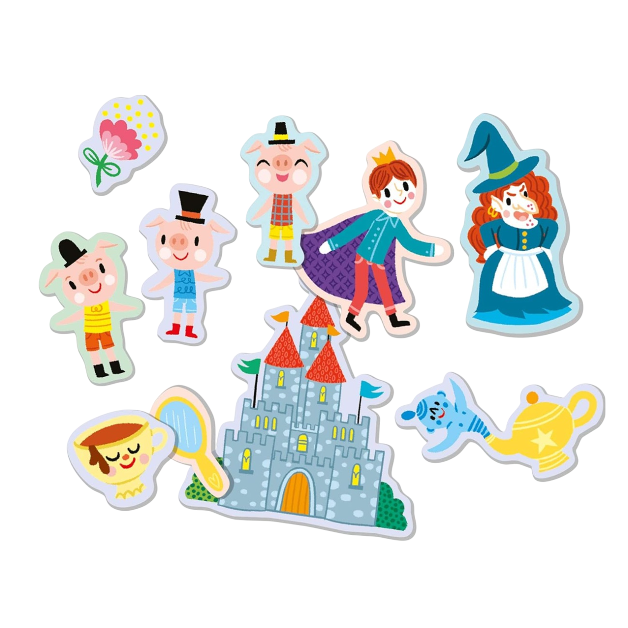 Pochette de gommettes repositionnables- Les contes - 100 pièces - de 4 cm