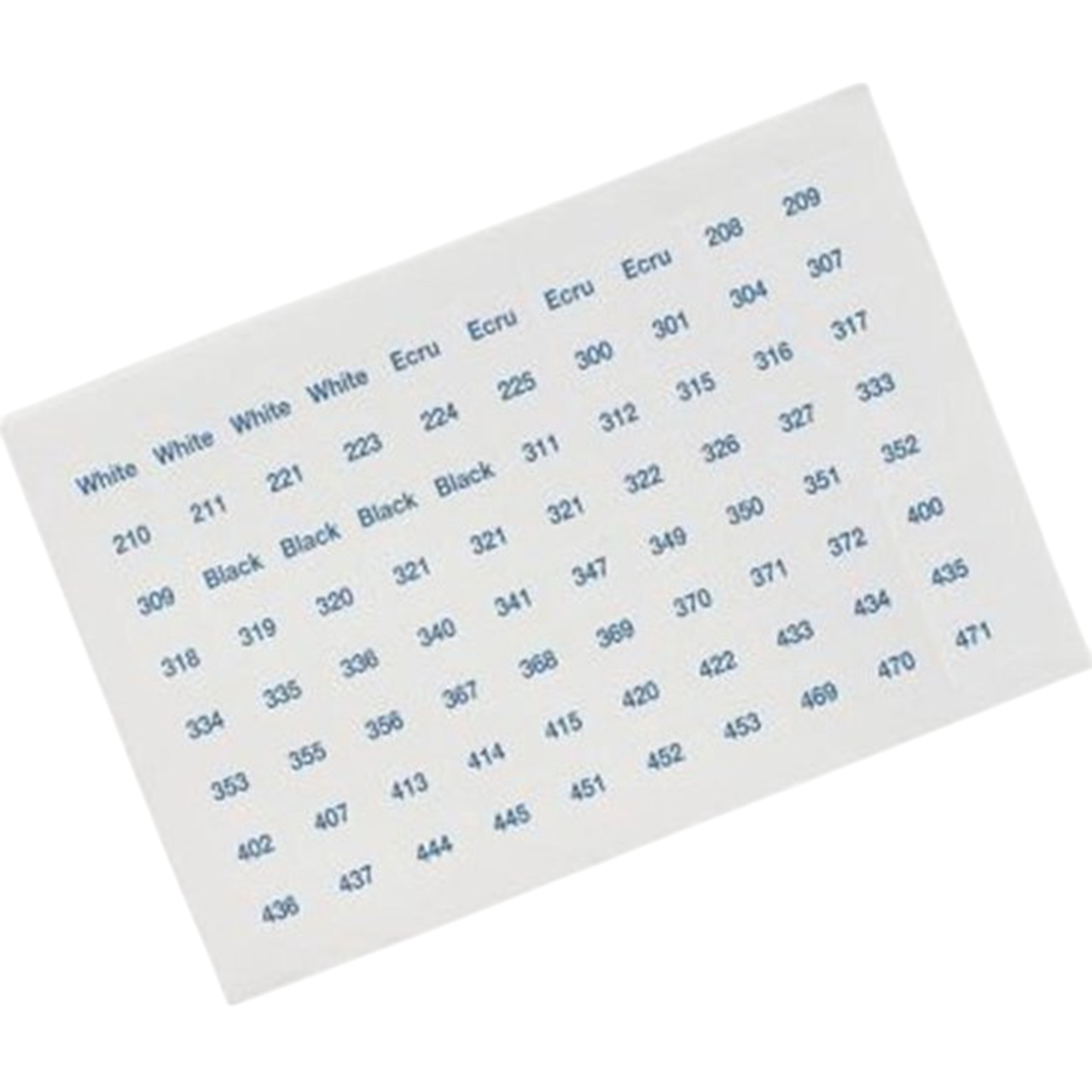 Étiquettes adhésives pour fils DMC – 630 stickers – 0,80 cm x 0,60 cm - Fabrication française -