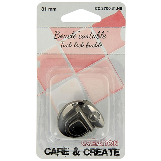 Boucle métal Noir - 31 mm - idéal pour sac, cartable, bagage