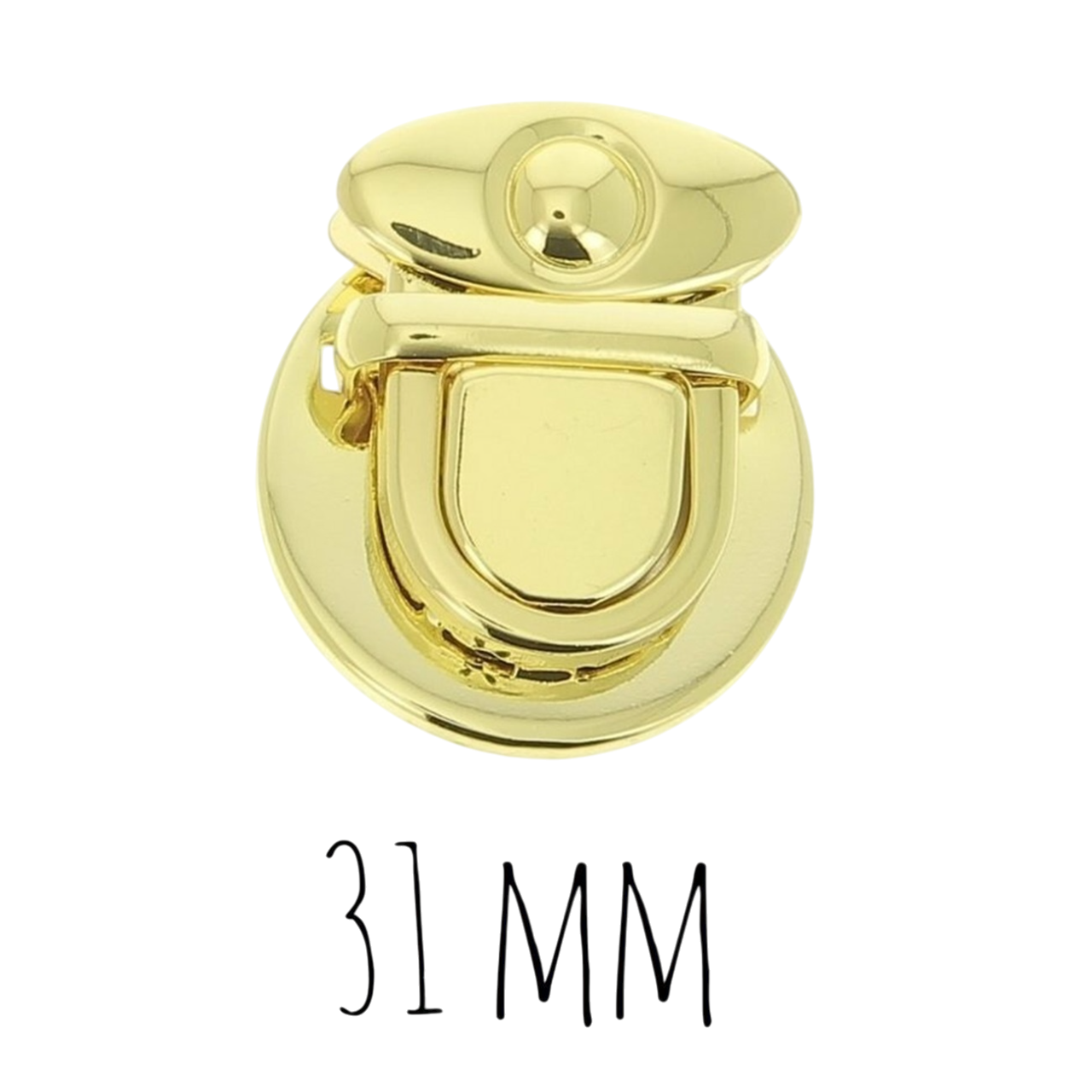 Boucle métal dorée - 31 mm - idéal pour sac, cartable, bagage