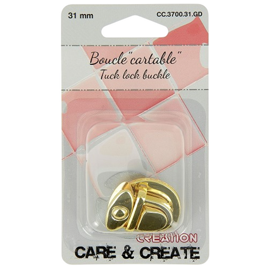 Boucle métal dorée - 31 mm - idéal pour sac, cartable, bagage