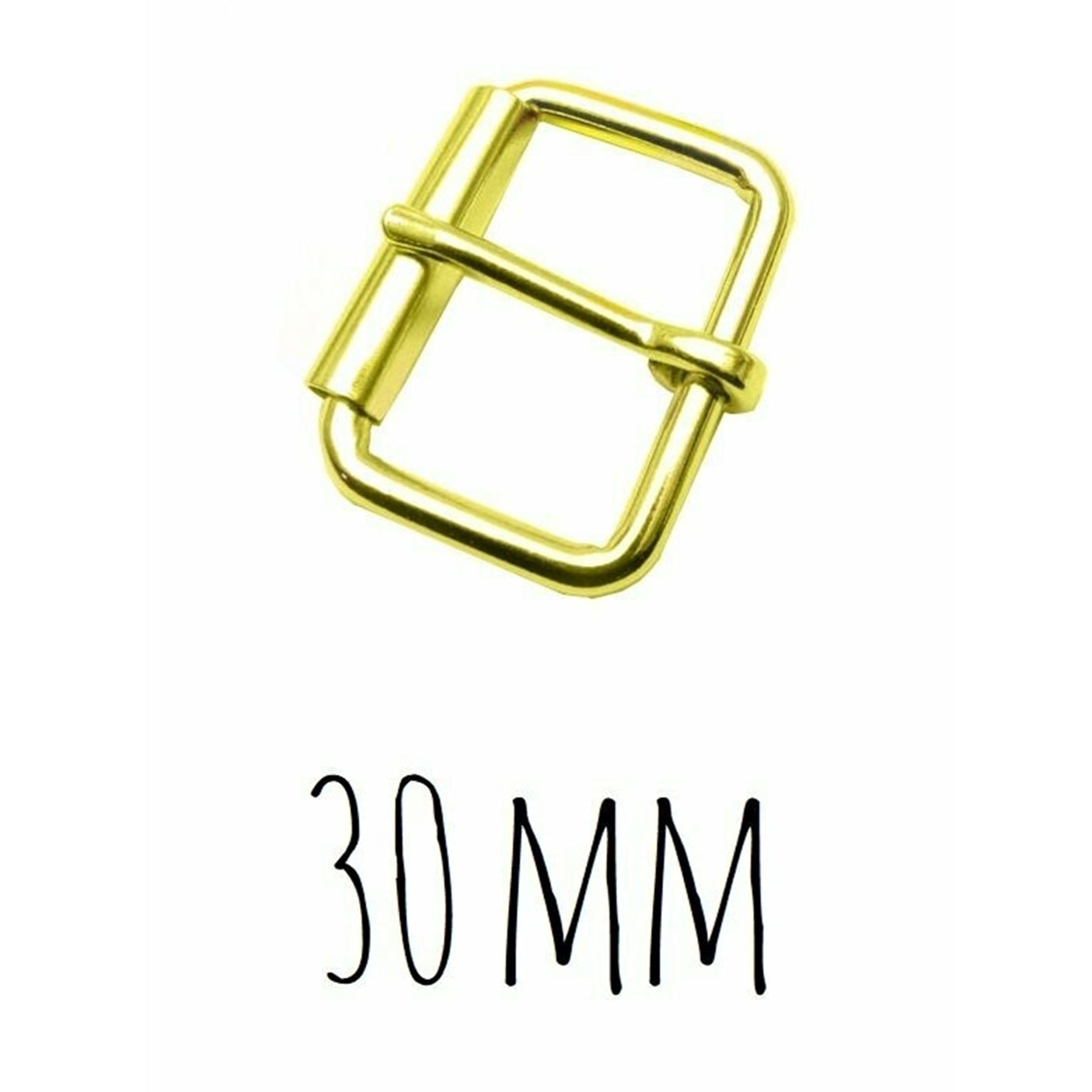 Boucle ceinture - dorée - 30mm - fermoir sacs, sacoche, cartable