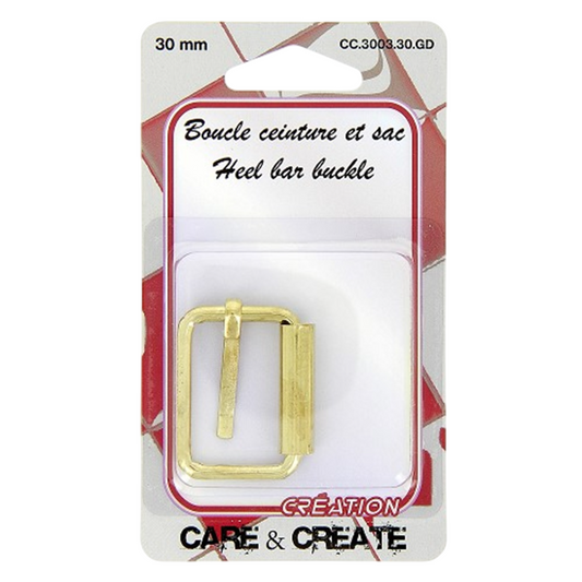 Boucle ceinture - dorée - 30mm - fermoir sacs, sacoche, cartable
